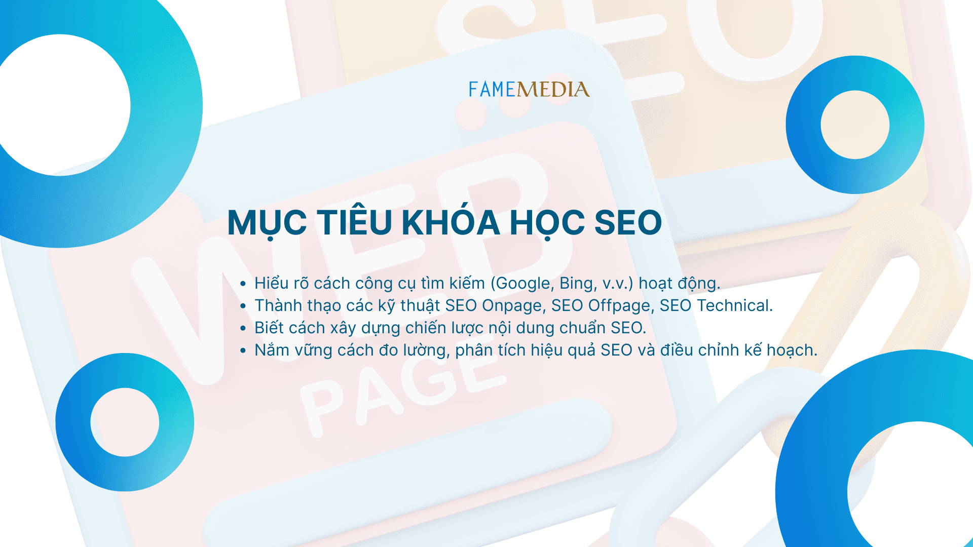 MỤC TIÊU KHÓA HỌC SEO Online