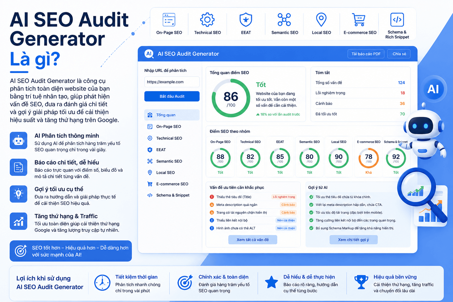 AI SEO Audit Generator là gì