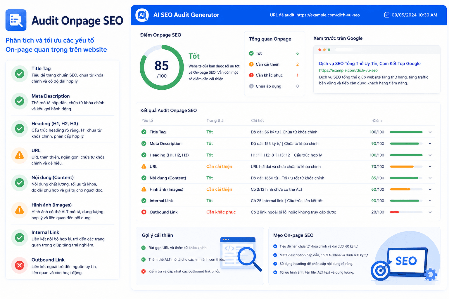 Audit Onpage SEO